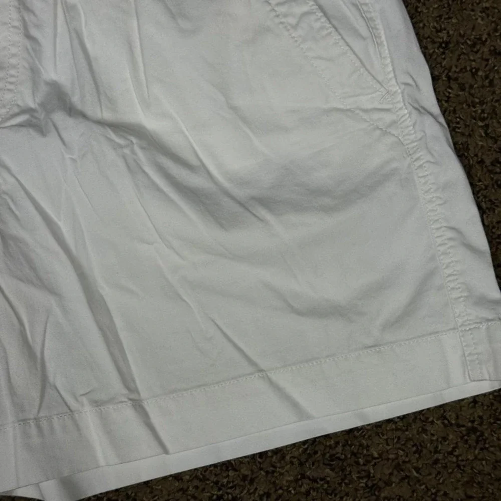 Polo Ralph Lauren Mens White Elastic Waist Twill Shorts‎